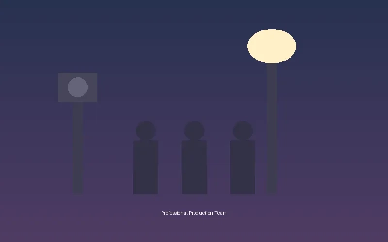 小蓝视频专业短剧拍摄团队工作场景